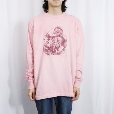 画像2: 90's Thomas Nast USA製 "Santa Claus" アートプリントロンT XL (2)