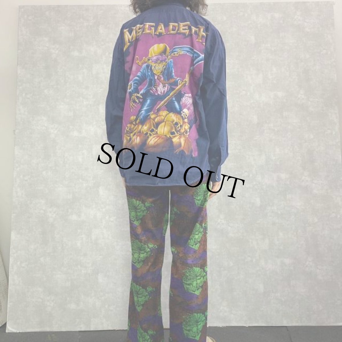 画像5: MEGADETH ハードロックバンドプリントシャツ (5)