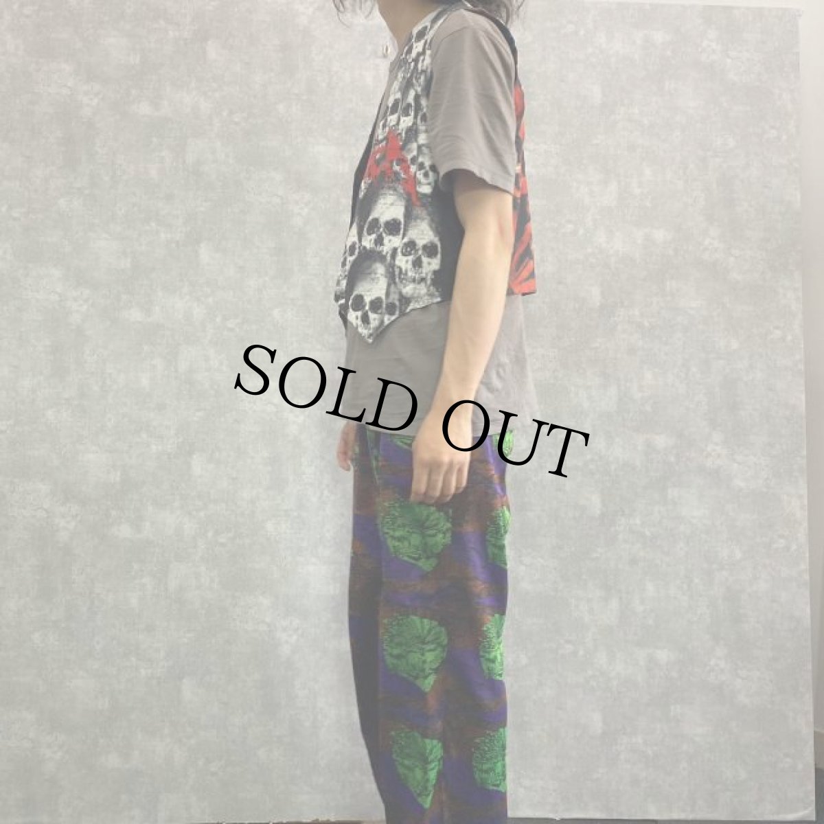 画像3: METALLICA  ITALY製 総柄コットンジレベスト XL (3)