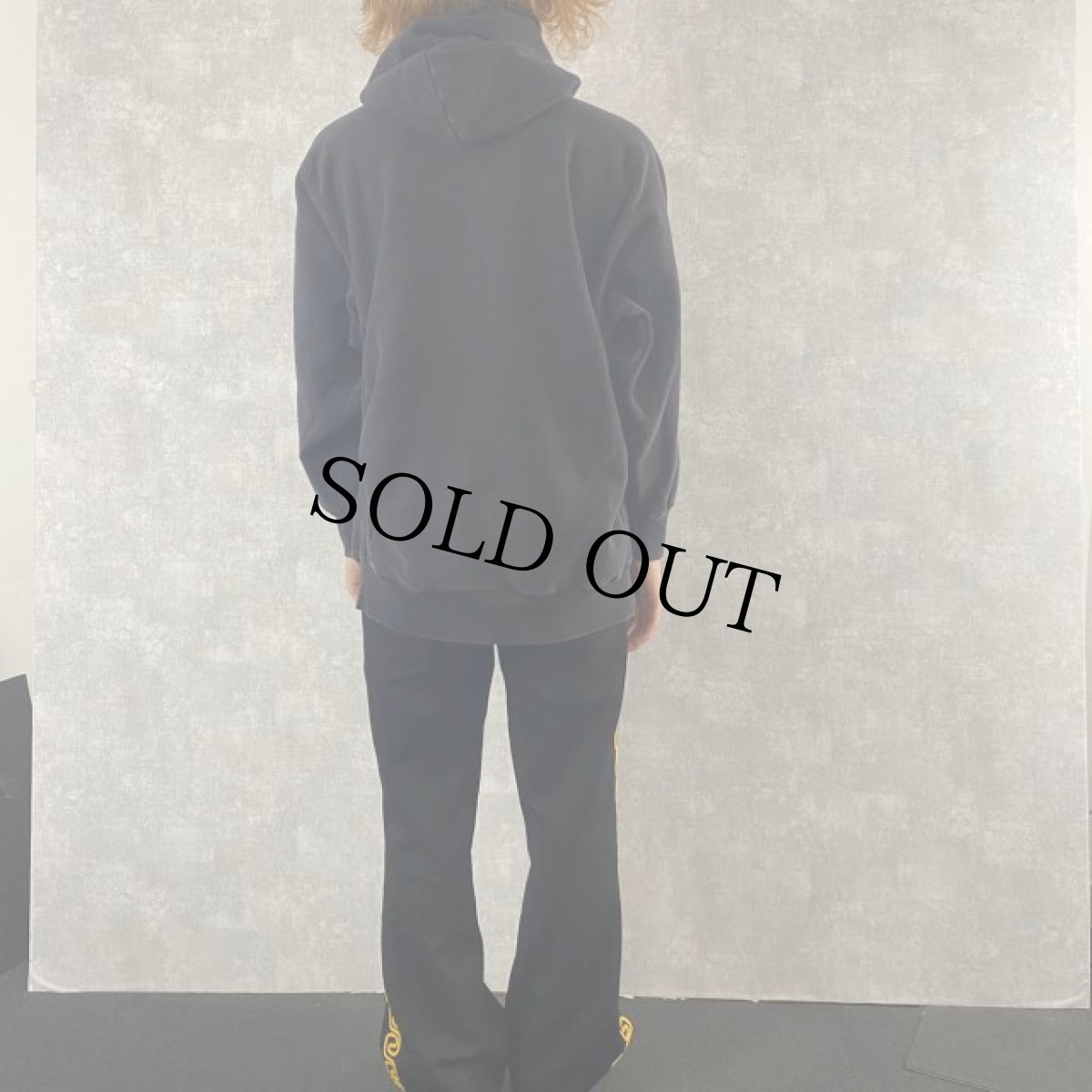 画像4: EPIC SPORTS WEAR 無地 スウェットフーディ ブラック M (4)