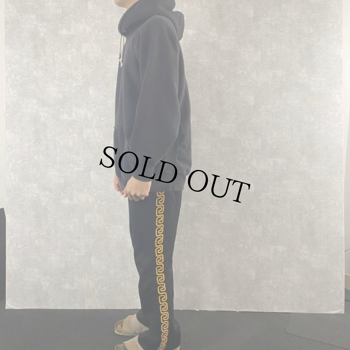 画像3: EPIC SPORTS WEAR 無地 スウェットフーディ ブラック M (3)