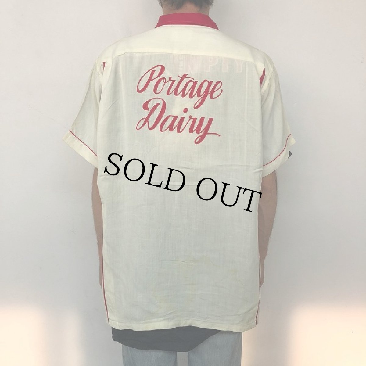 画像6: 50's Crown Prince チェーン刺繍 ボーリングシャツ L (6)