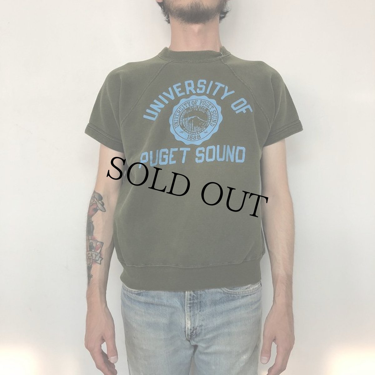 画像3: 60's Champion ランタグ "UNIVERSITY OF PUGET SOUND" 半袖スウェット L (3)