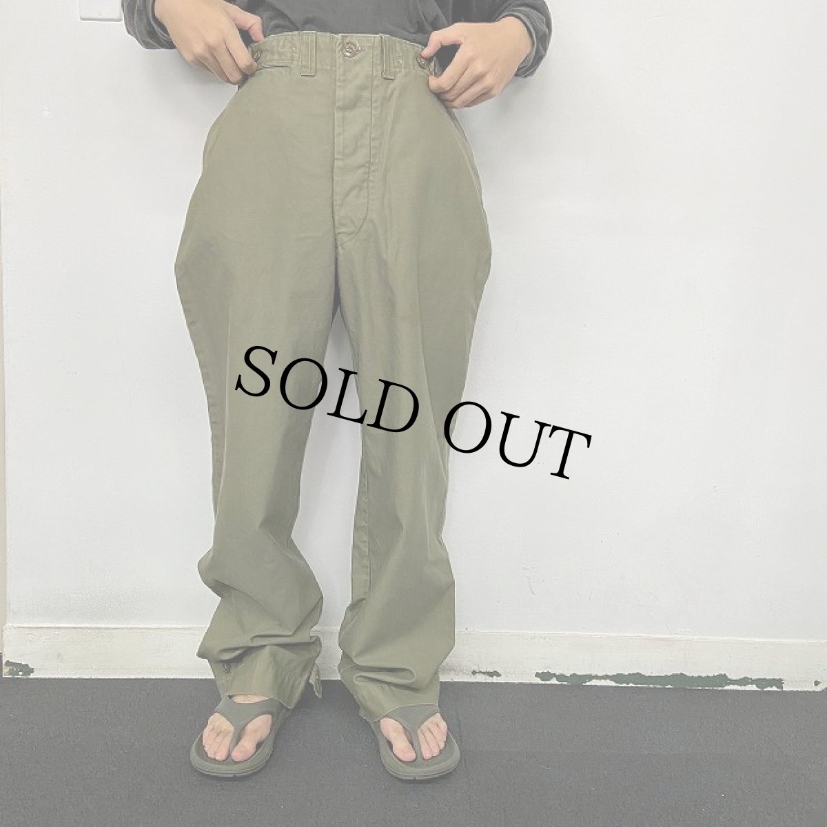 画像2: 40's U.S.ARMY M-43 フィールドパンツ W28-31 (2)