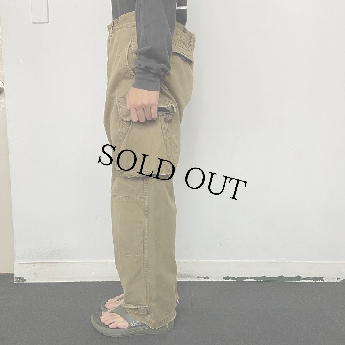 画像3: 60's French Army M-47 HBT カーゴパンツ W35 (3)