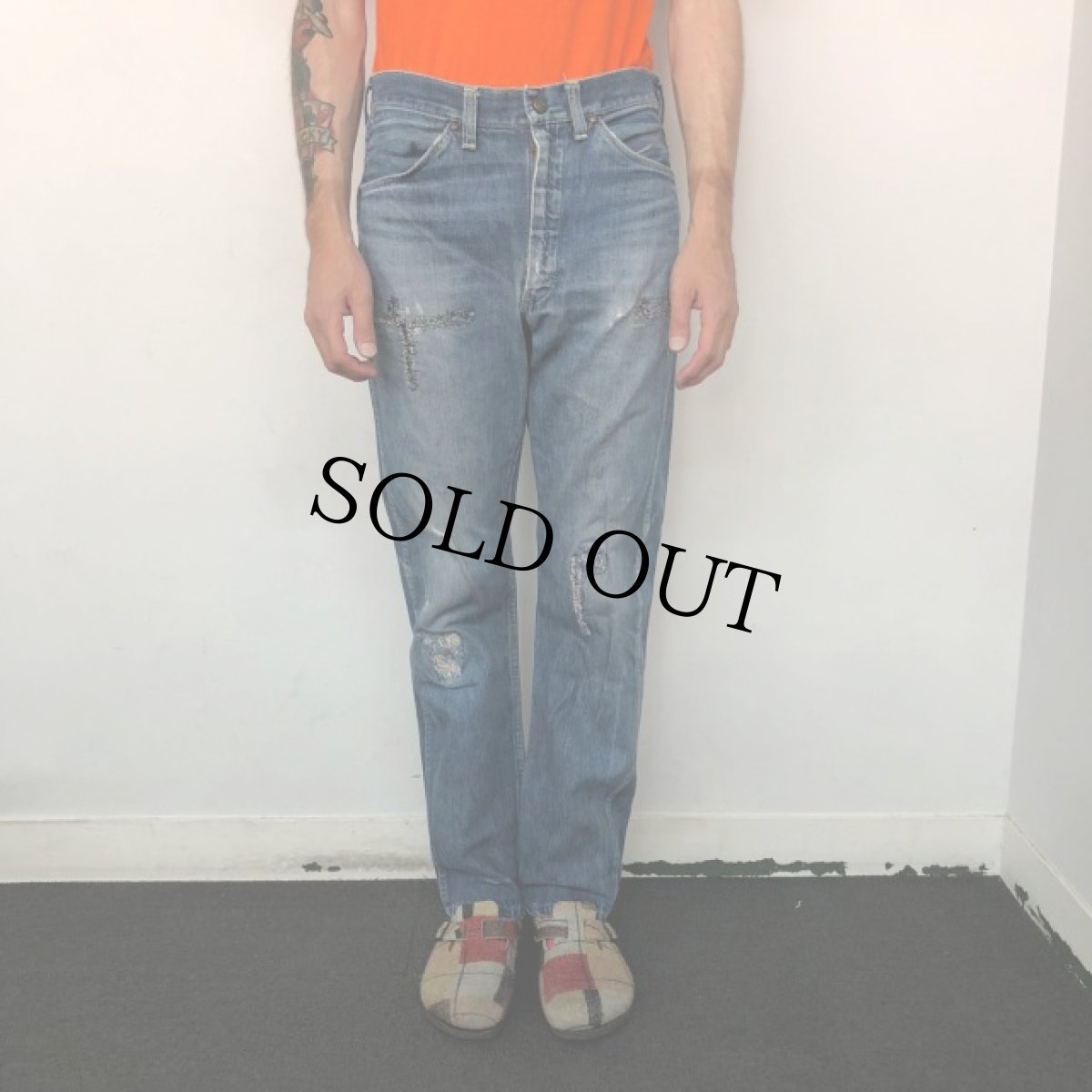 画像3: 60's〜 STORE BRAND 5ポケット デニムパンツ W29 (3)