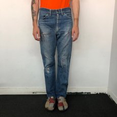 画像3: 60's〜 STORE BRAND 5ポケット デニムパンツ W29 (3)