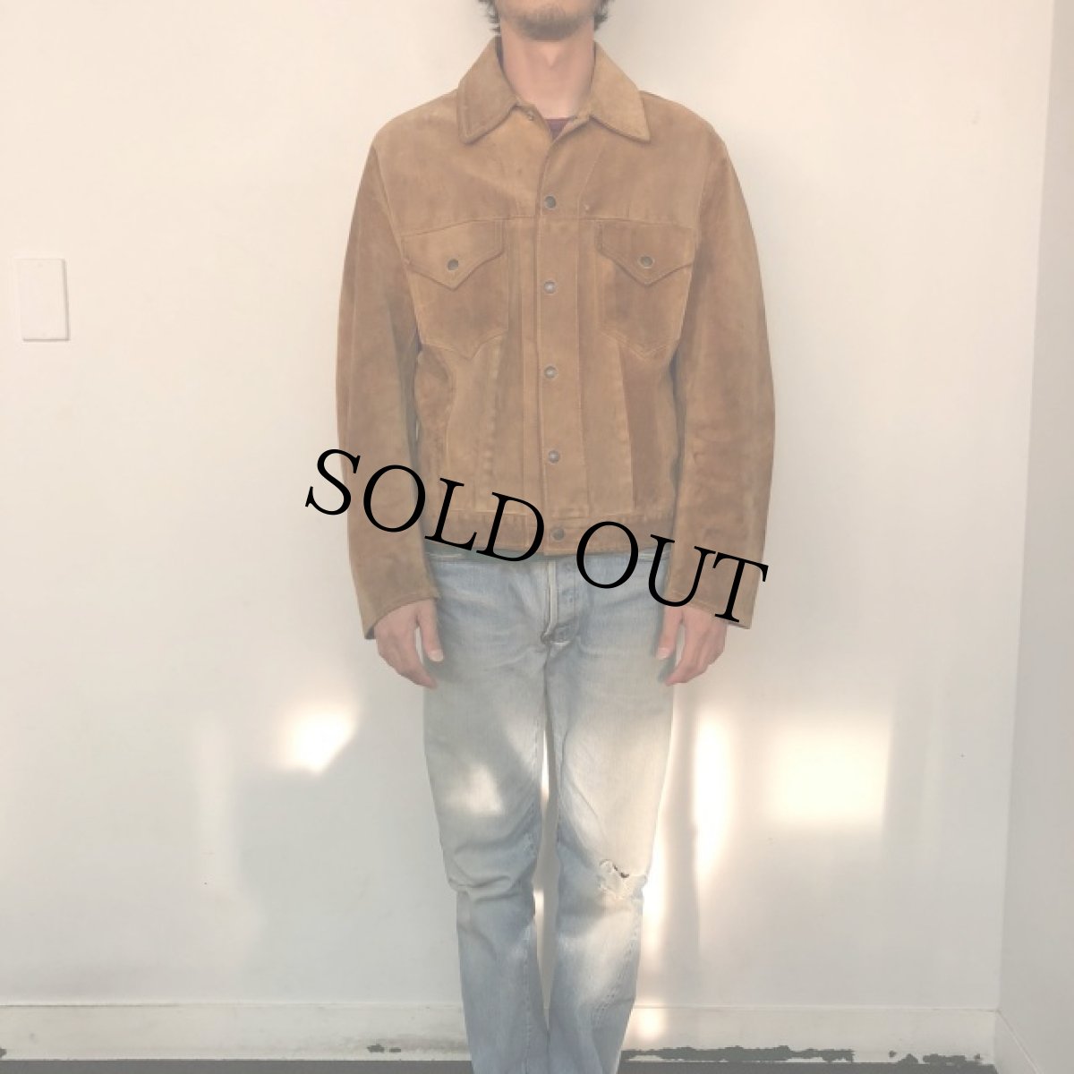 画像2: 60's〜 Levi's 3rd Type スエードジャケット 40 (2)