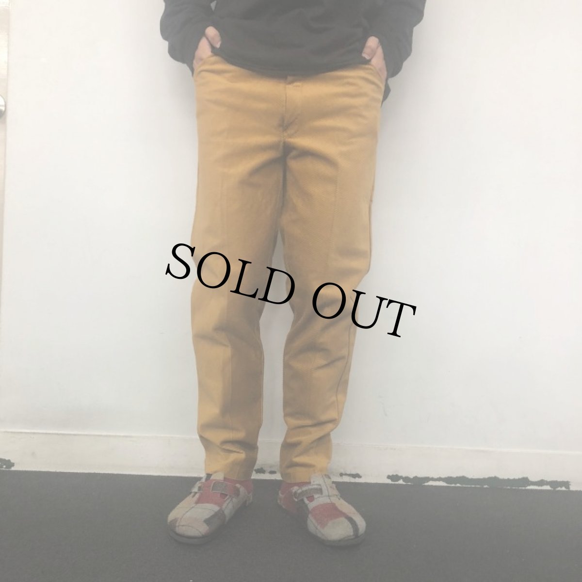 画像2: 70's コーデュロイ テーパードパンツ W35 (2)