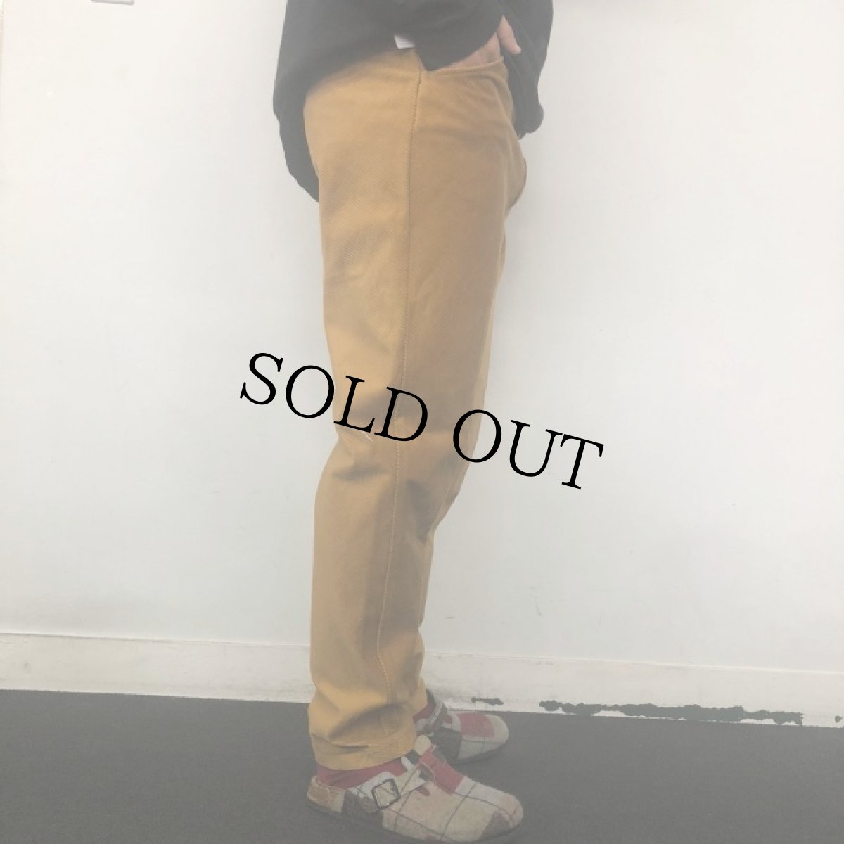 画像3: 70's コーデュロイ テーパードパンツ W35 (3)