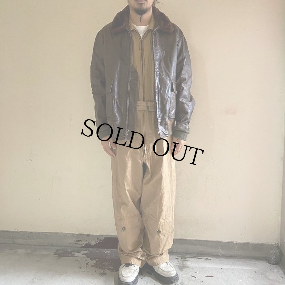 画像2: 70's Abercrombie&Fitch "G-1 TYPE" レザージャケット size42 (2)