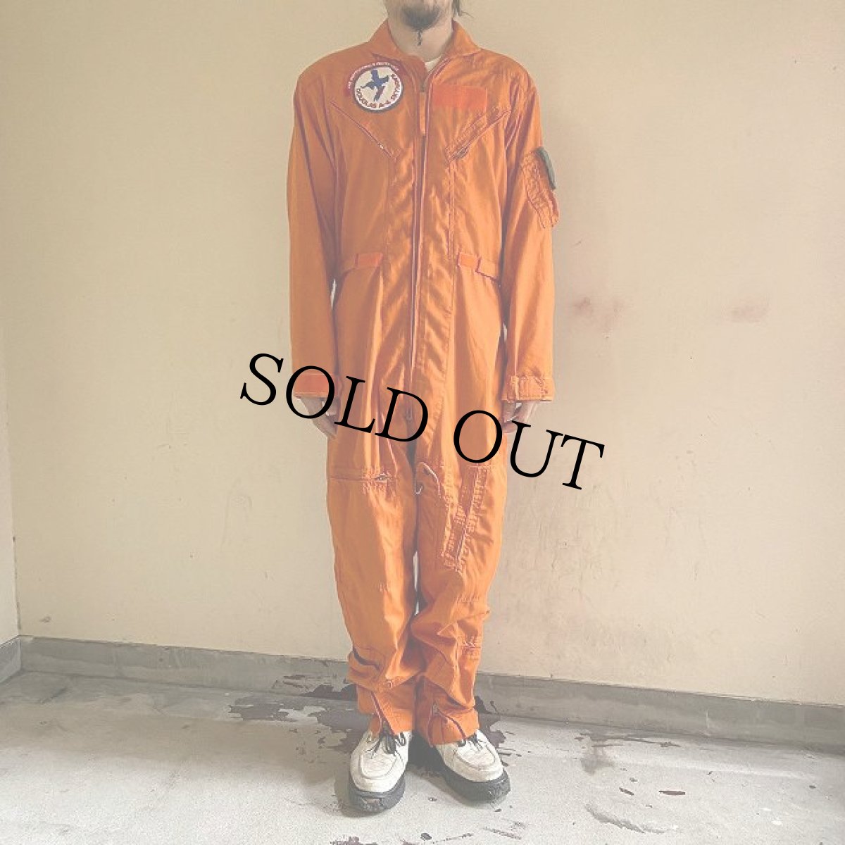 画像2: U.S.NAVY CWU-28/P フライトスーツ ORANGE (2)