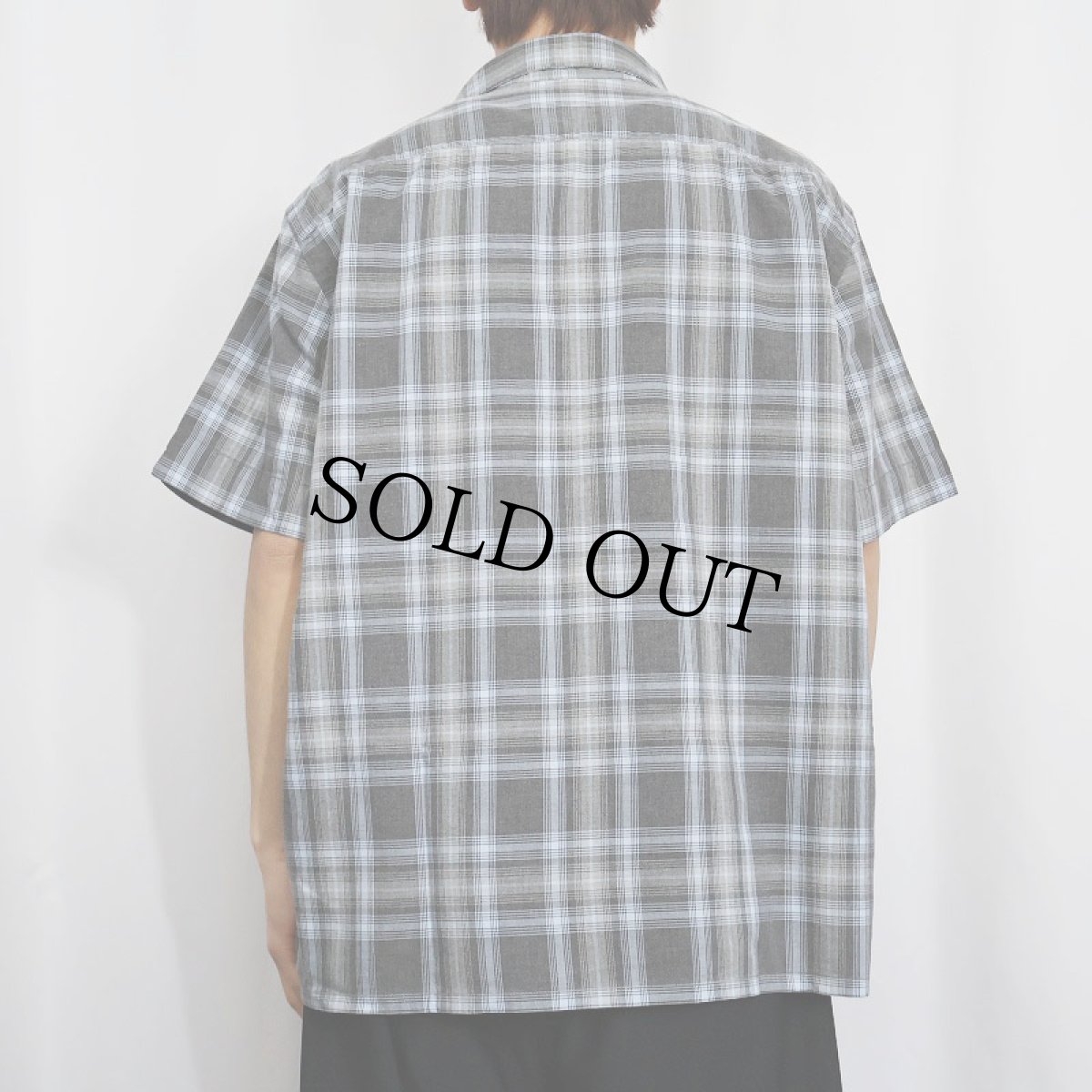 画像3: Ralph Lauren RRL チェック柄 猫目ボタン コットン×レーヨン オープンカラーシャツ L (3)