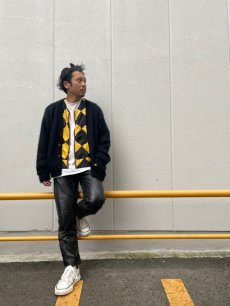 画像4: Feeet別注 STRANGE TRIP "MIX MOHAIR CARDIGAN" BLACK×BLACK 【M】 (4)