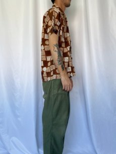画像3: 60's Duke of Hollywood CARIFORNIA 総柄アロハシャツ M (3)