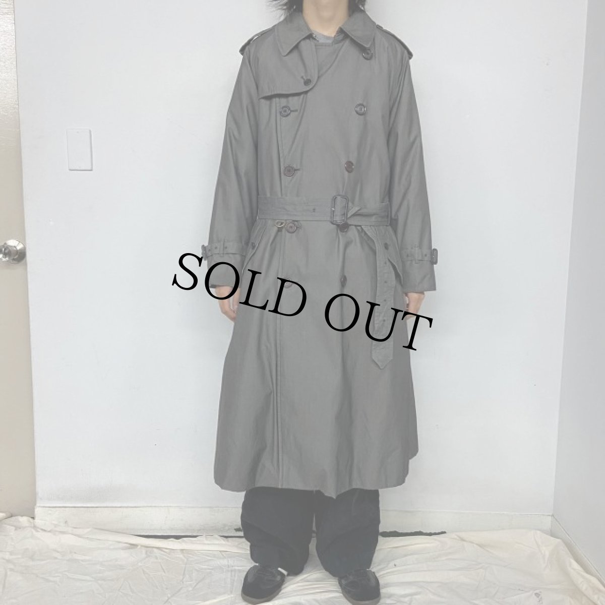 画像3: 80's〜 Burberrys ENGLAND製 ライナー付き 一枚袖トレンチコート (3)