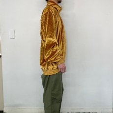 画像3: RAW BLUE "GUCCI" パロディ ベロアジャケット 2XL (3)