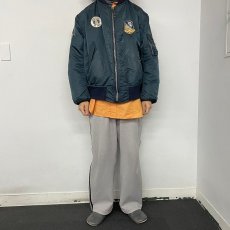 画像3: 90's〜 ALPHA INDUSTRIES,INC. 民間用 MA-1 フライトジャケット XX-LARGE (3)