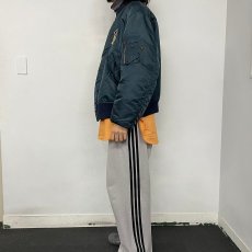 画像4: 90's〜 ALPHA INDUSTRIES,INC. 民間用 MA-1 フライトジャケット XX-LARGE (4)