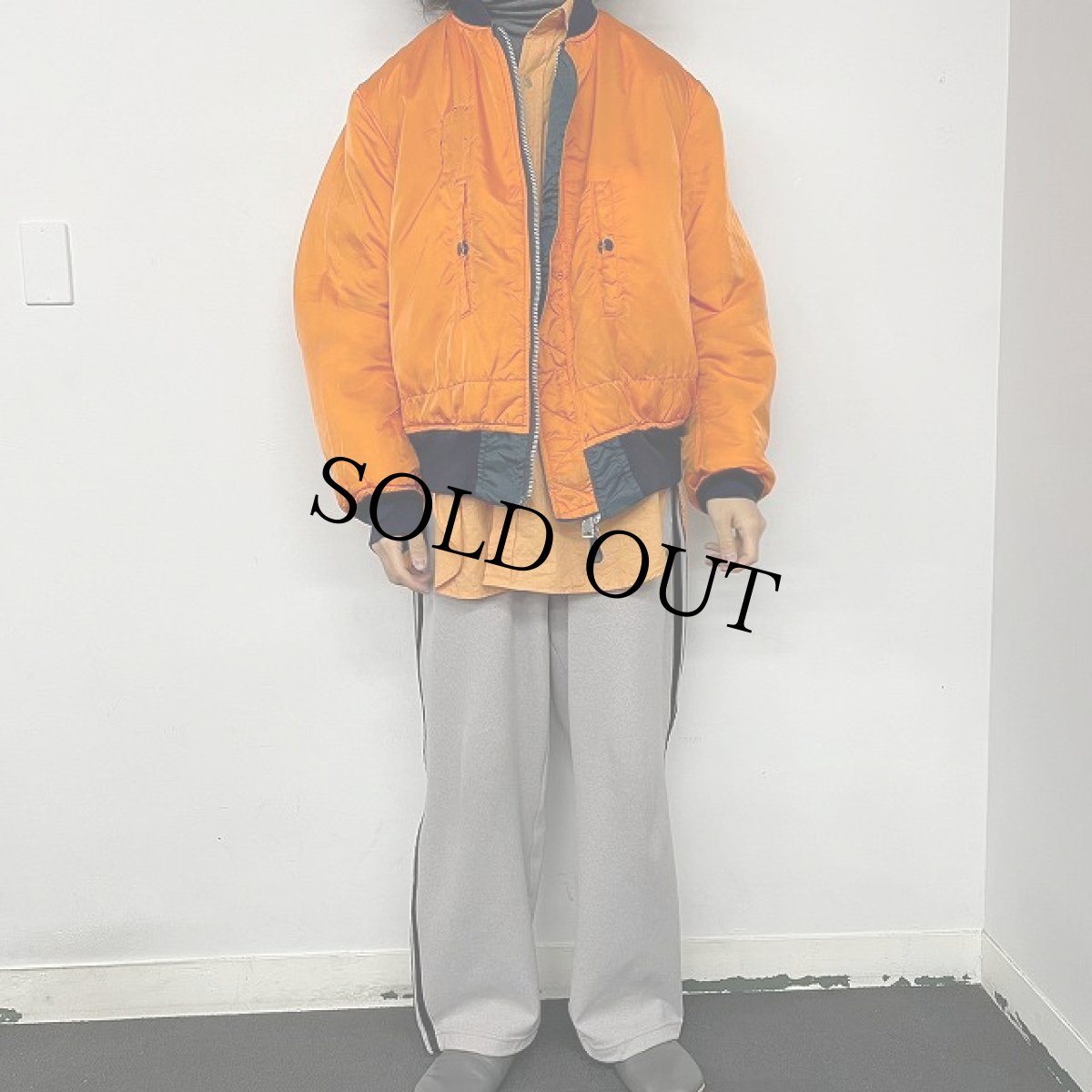 画像6: 90's〜 ALPHA INDUSTRIES,INC. 民間用 MA-1 フライトジャケット XX-LARGE (6)