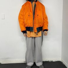 画像6: 90's〜 ALPHA INDUSTRIES,INC. 民間用 MA-1 フライトジャケット XX-LARGE (6)