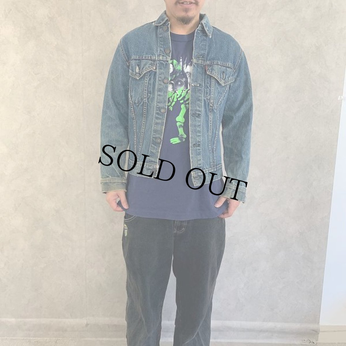 画像2: 60〜70's LEVI'S 70505 BIGE 4th デニムジャケット (2)