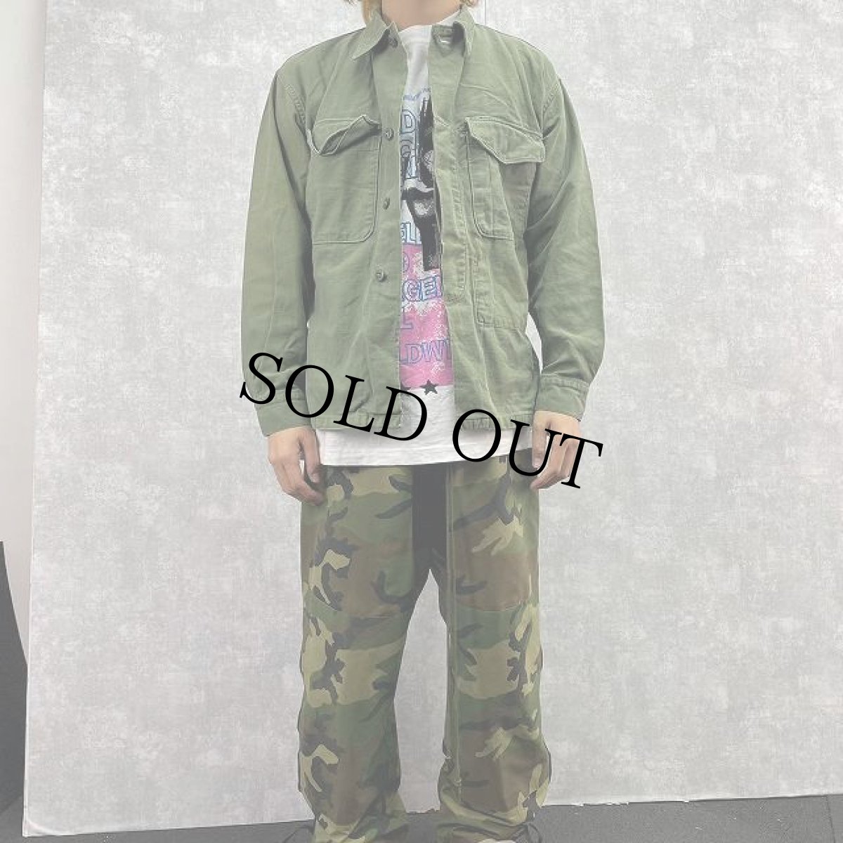 画像2: 50〜60'ｓ USMC ユーティリティーシャツ (2)