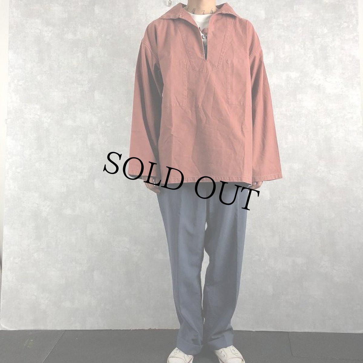 画像2: 80's LE GLAZIK フィッシャーマンスモック (2)