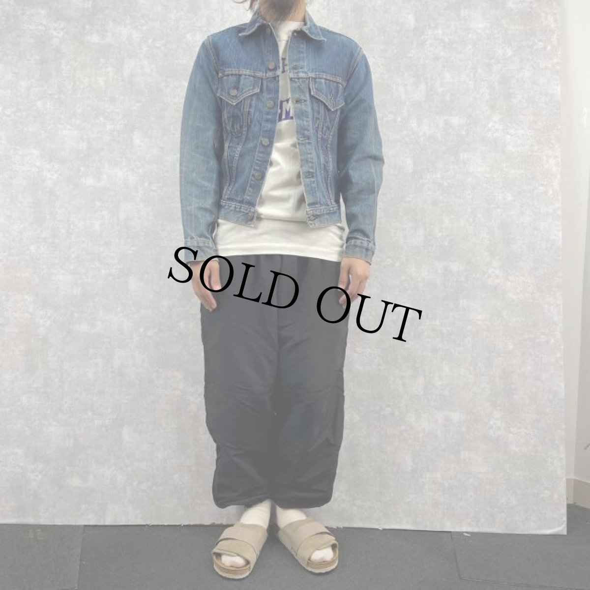 画像2: 60's LEVI'S 70505 BIGE USA製 デニムジャケット (2)