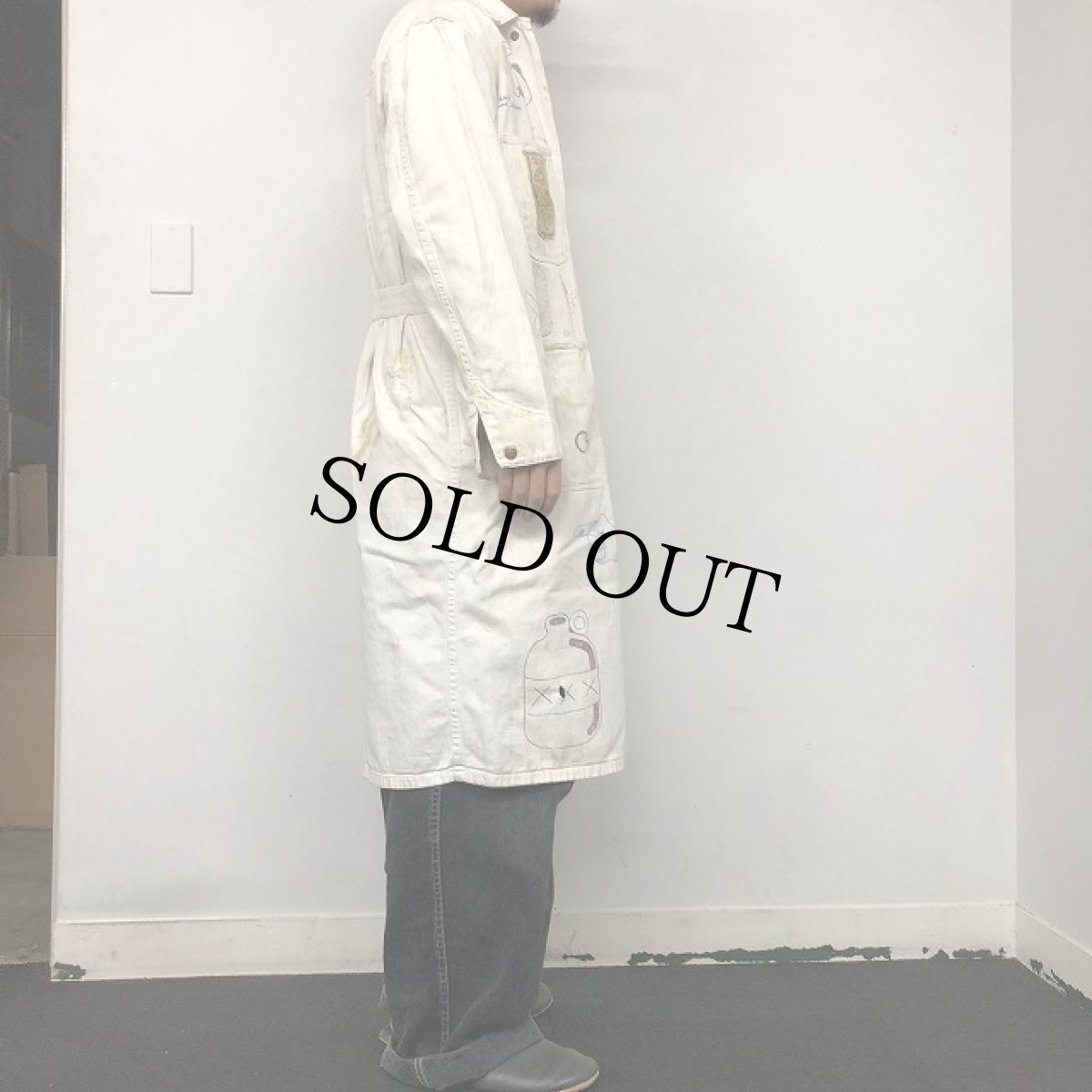 画像4: 60's Universal Overall Co. Hand Painted メモリアルショップコート? 42 (4)