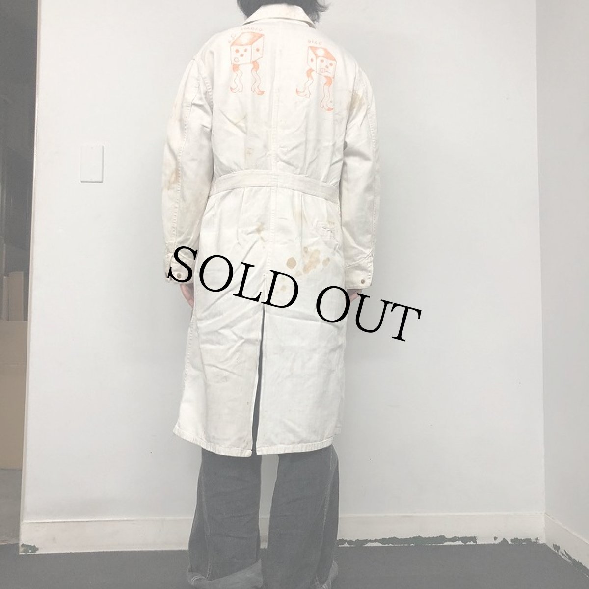 画像5: 60's Universal Overall Co. Hand Painted メモリアルショップコート? 42 (5)