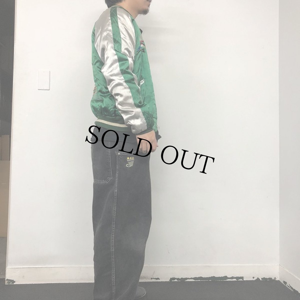 画像9: 50's "Japan" 富士山 サテンスーベニアジャケット (9)