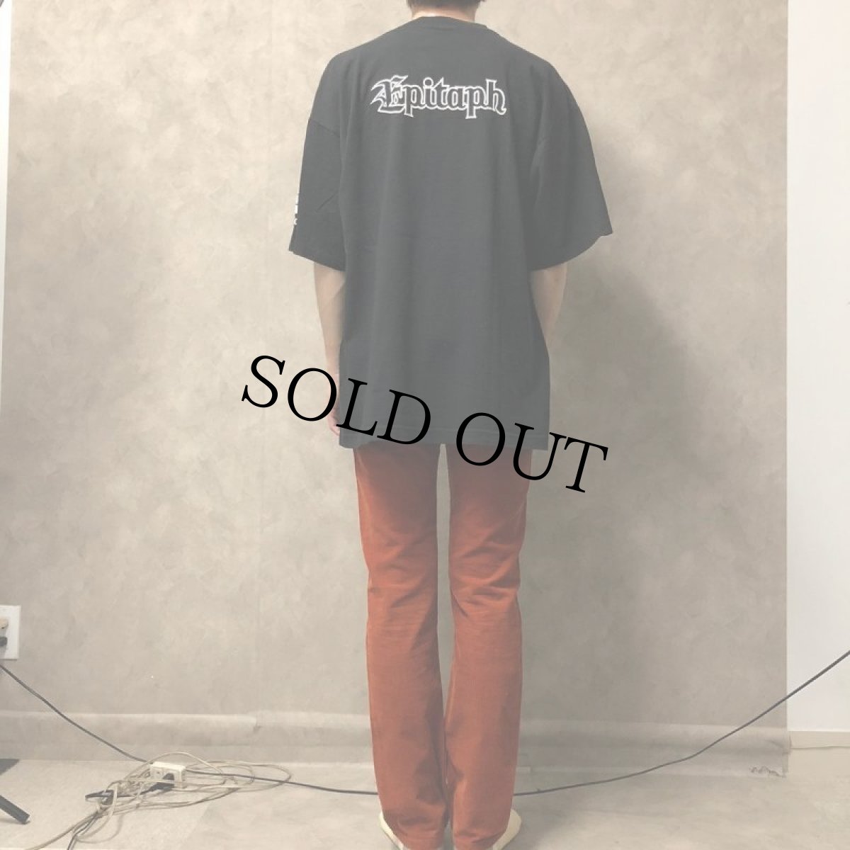 画像4: 90's Epitaph Records USA製 スカルプリント レコードレーベルTシャツ XL (4)