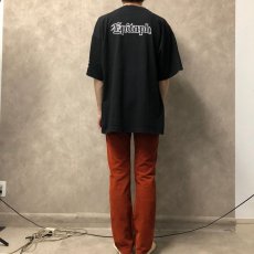 画像4: 90's Epitaph Records USA製 スカルプリント レコードレーベルTシャツ XL (4)