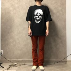 画像2: 90's Epitaph Records USA製 スカルプリント レコードレーベルTシャツ XL (2)