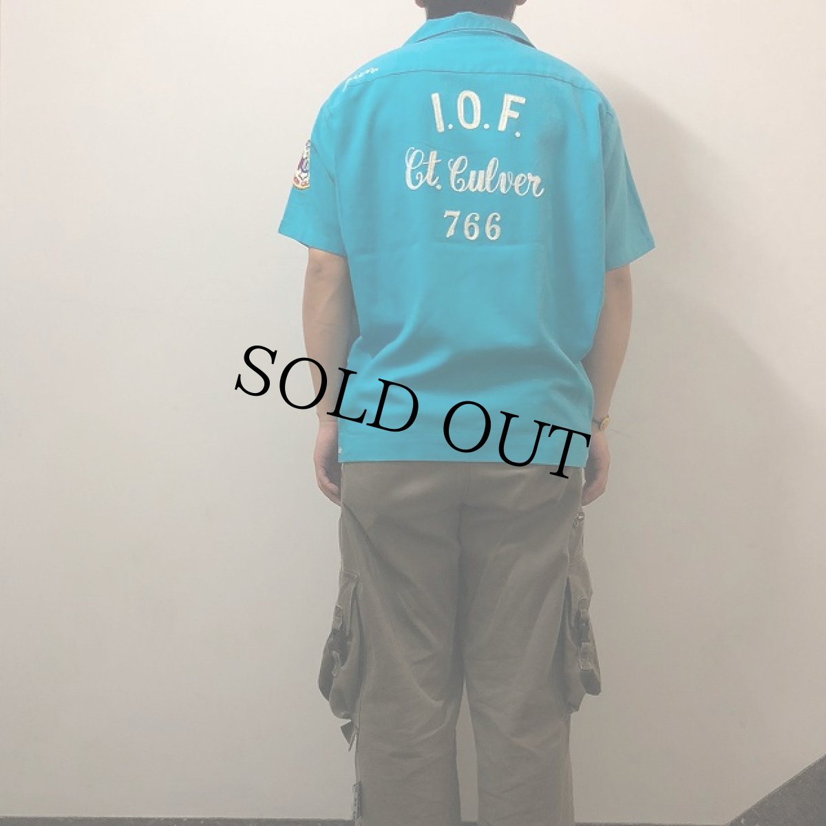 画像4: 60's Mr.Mort's USA製 チェーン刺? ボーリングシャツ XL (4)