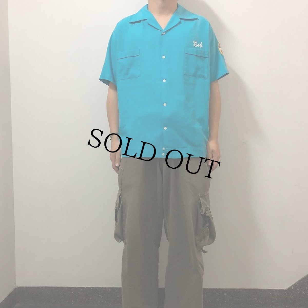 画像6: 60's Mr.Mort's USA製 チェーン刺? ボーリングシャツ XL (6)