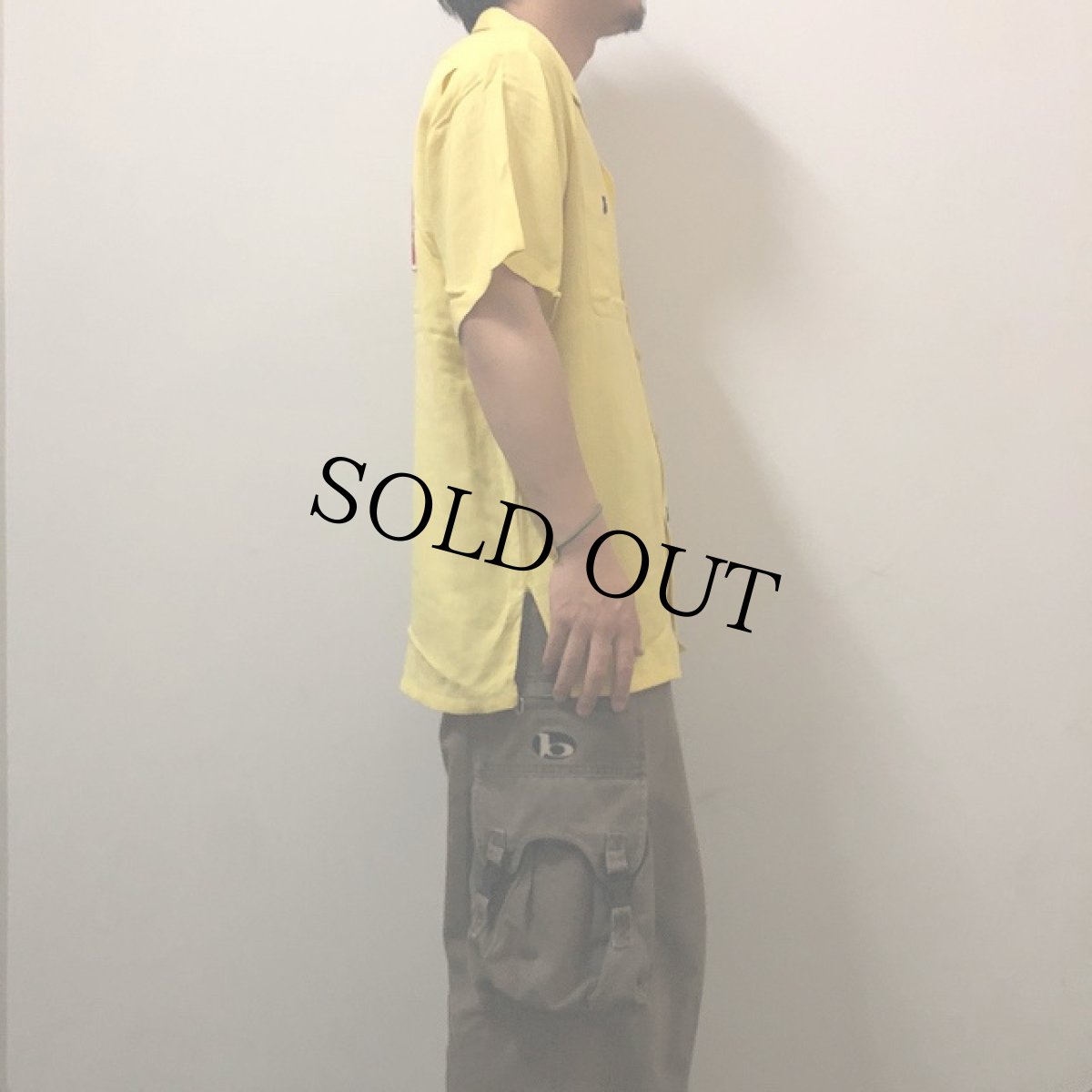 画像5: 60's Air flo "BLACK SMITHS Budweiser" フロッキープリント ボーリングシャツ (5)