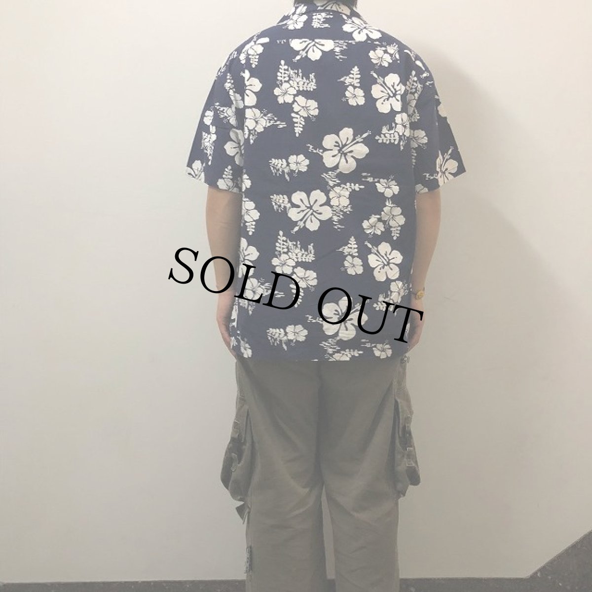 画像4: 70's Ui-Maikai HAWAII製 ハイビスカス柄 オールオーバーパターン コットンアロハシャツ (4)