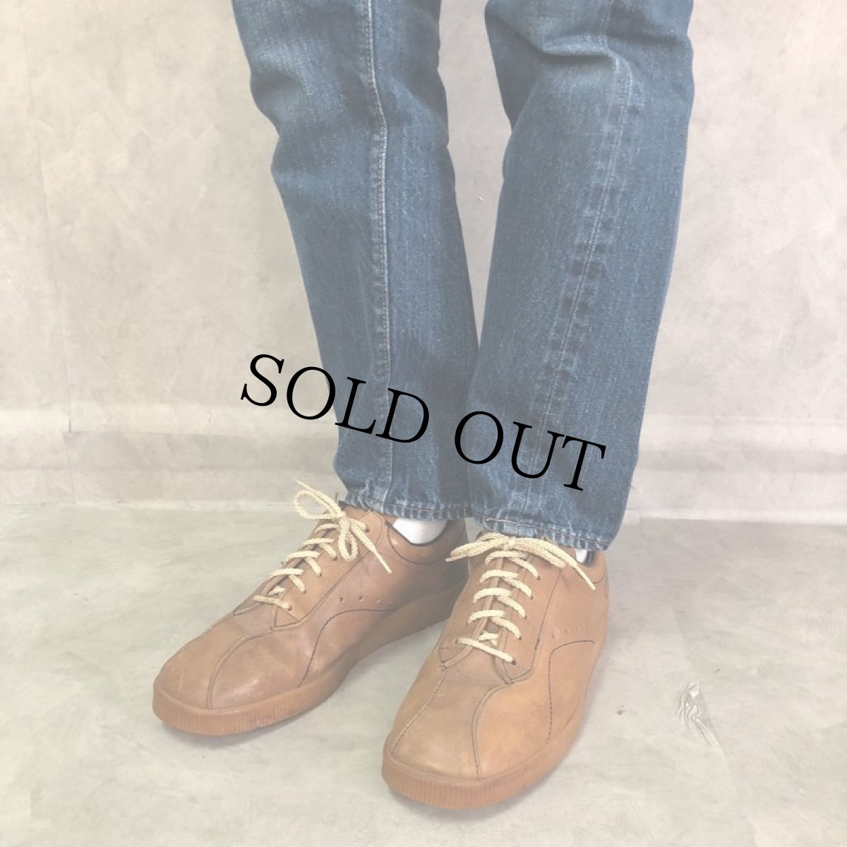 画像2: 70s Levi's for feet オレンジタブ レザースニーカー 10 1/2 (2)