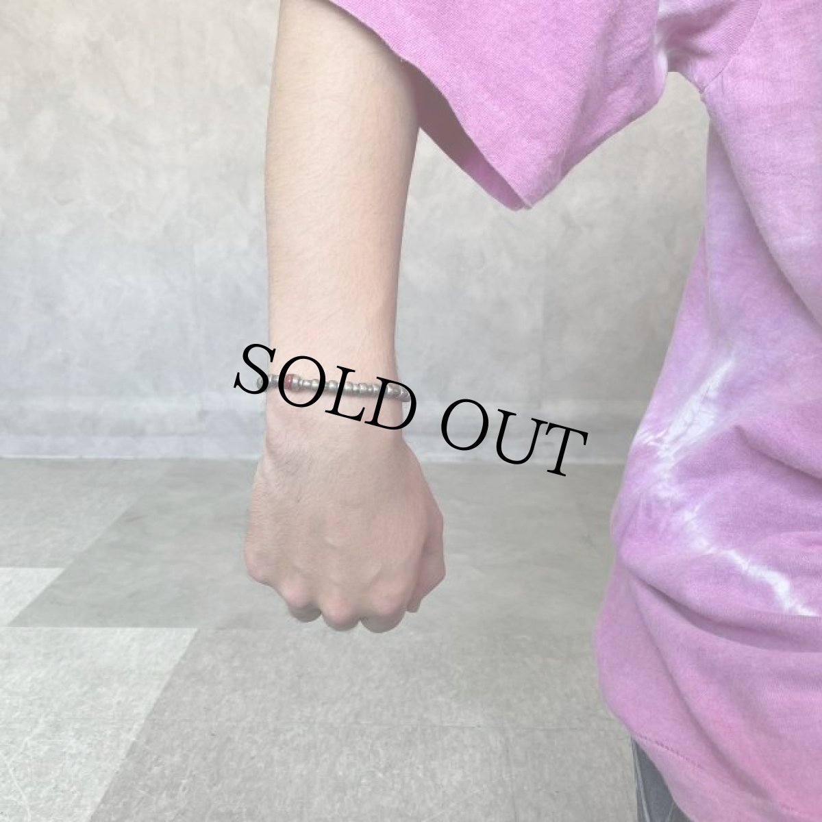 画像2: RORAN Glass Beads×Silver×Indigo ropeブレスレット (2)