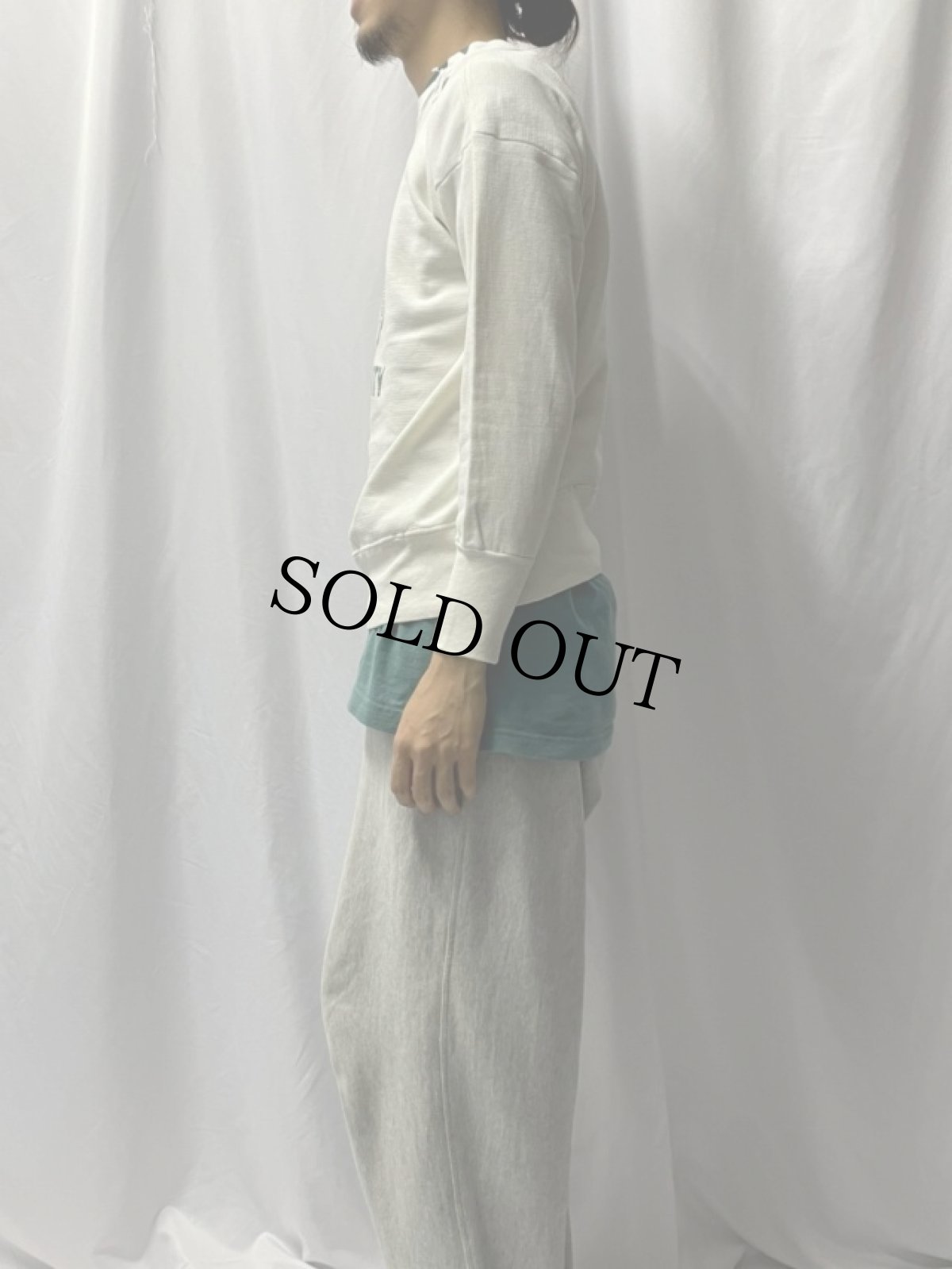 画像3: 50's "TULANE UNIVERSITY" 前V 染み込みプリントスウェット (3)