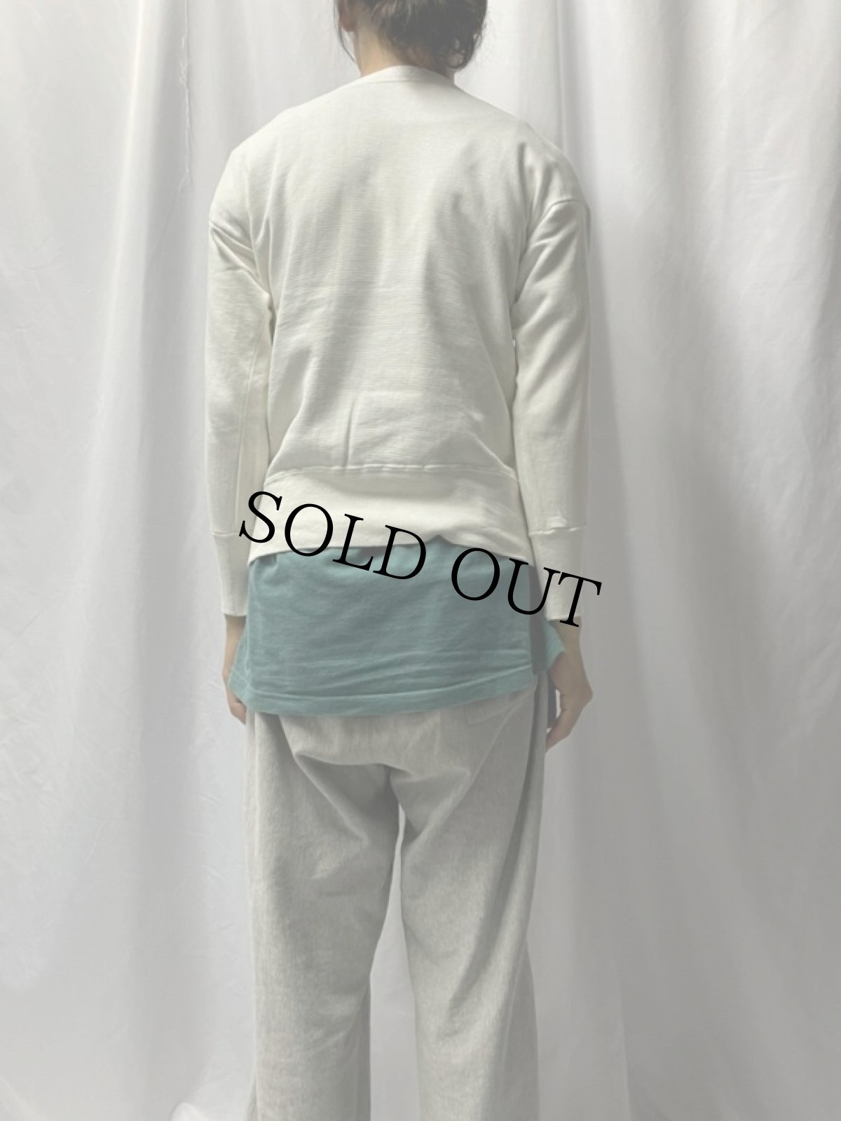 画像4: 50's "TULANE UNIVERSITY" 前V 染み込みプリントスウェット (4)