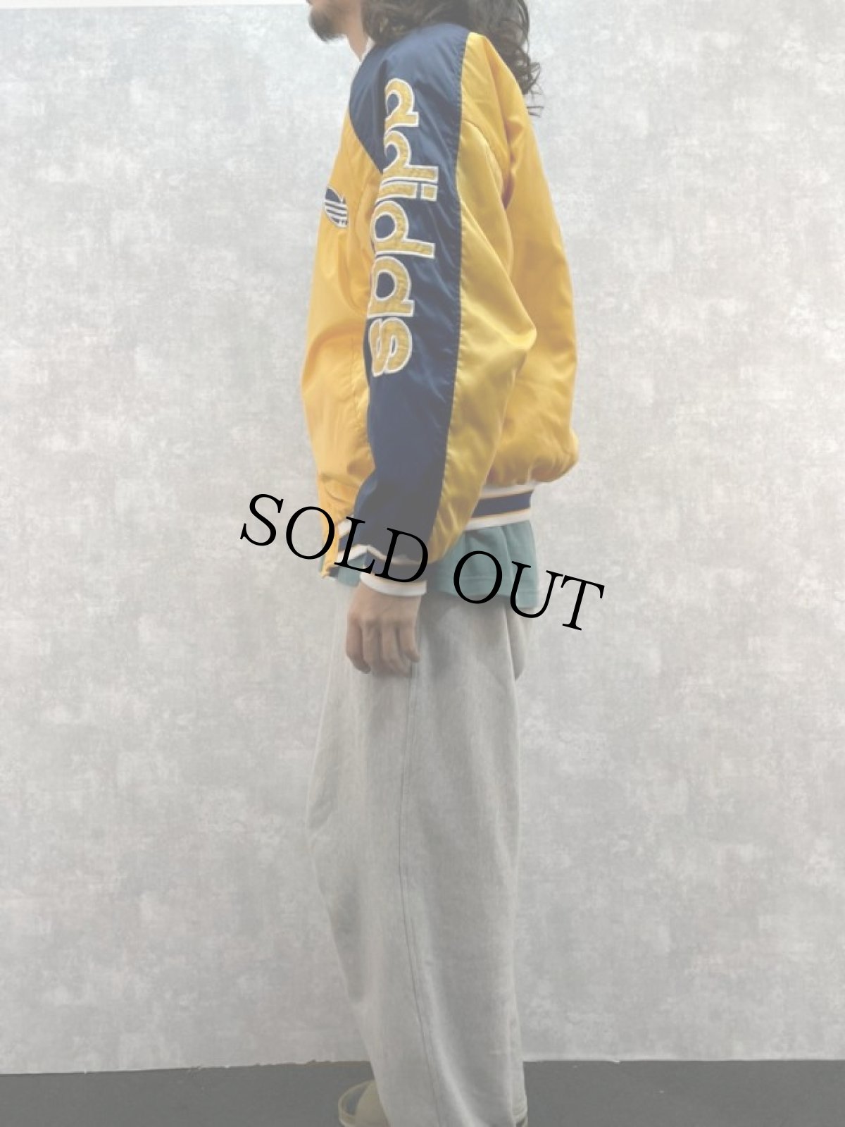 画像3: 80's adidas ロゴ刺繍入り 中綿スタジャン (3)