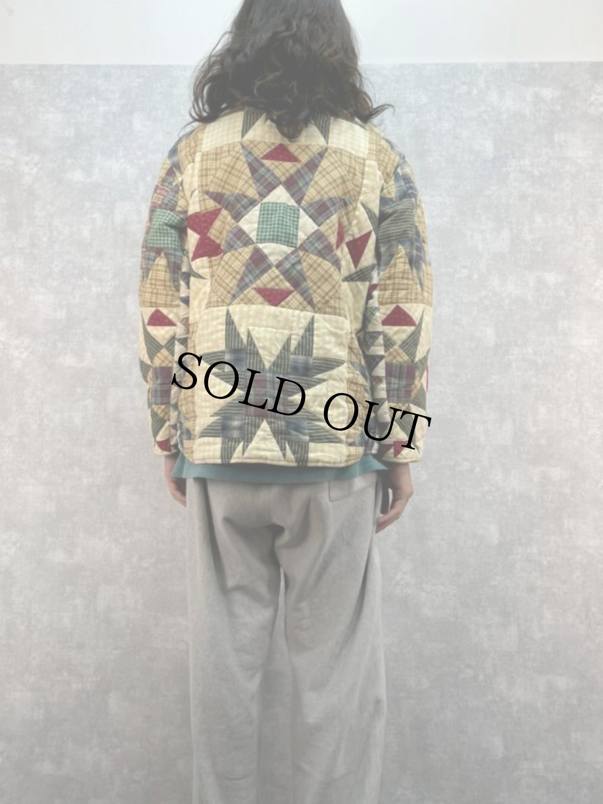 画像5: 80's~ Patch Magic パッチワーク＆ギンガムチェック リバーシブル キルティングジャケット (5)