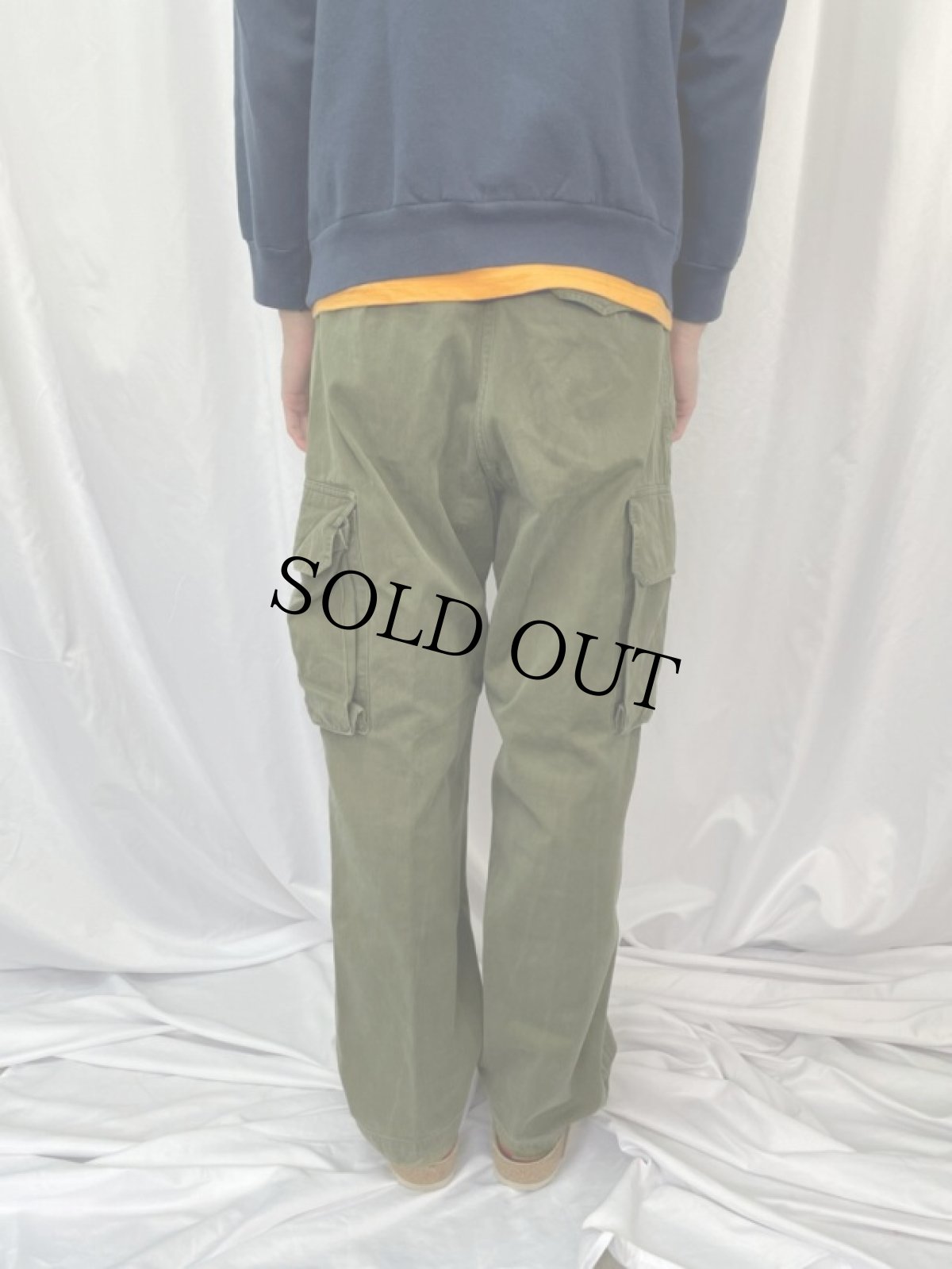 画像4: 50's French Army M-47後期 カーゴパンツ W31 (4)