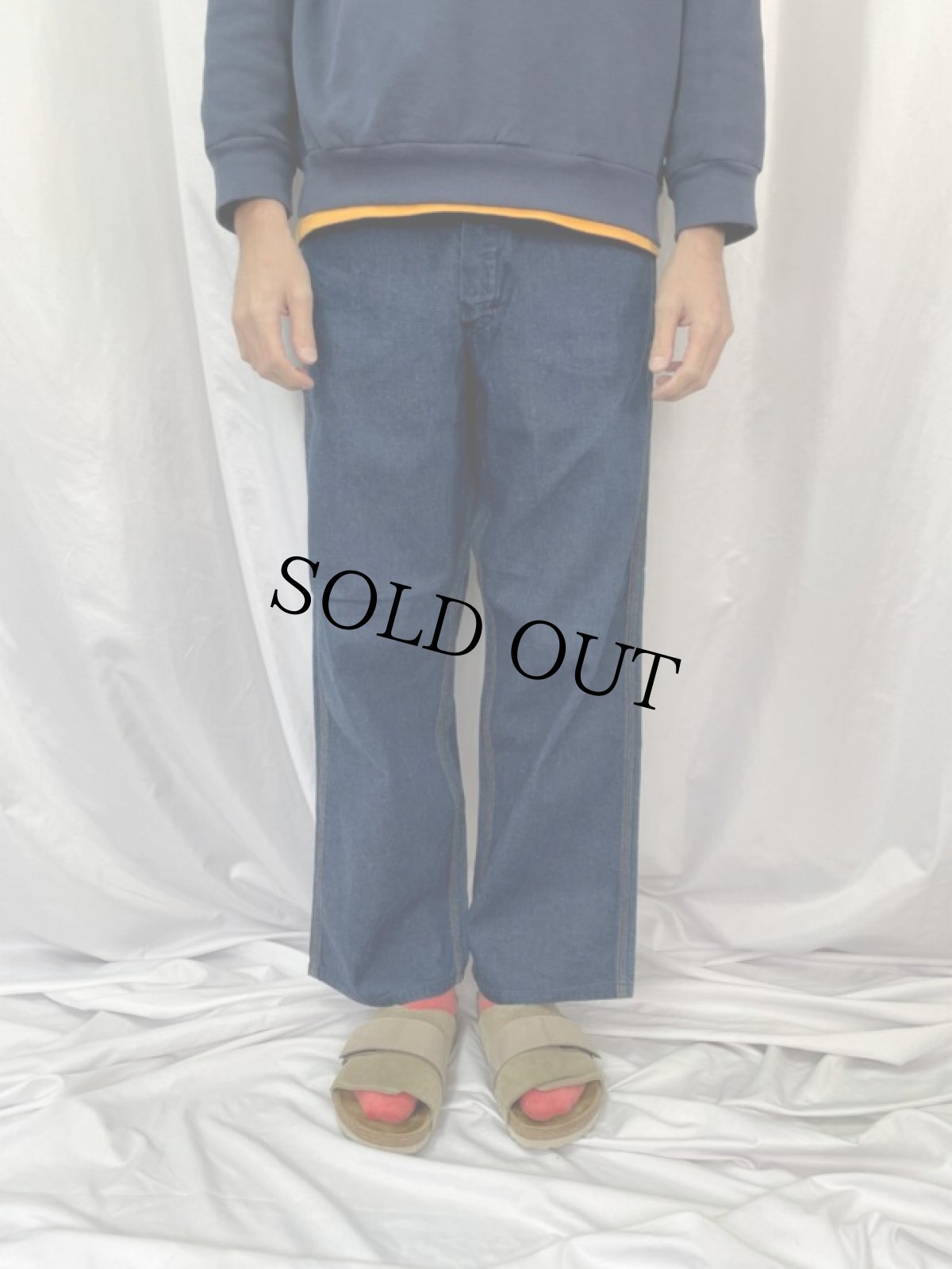 画像2: 50〜60's SEARS デニムペインターパンツ W29 (2)