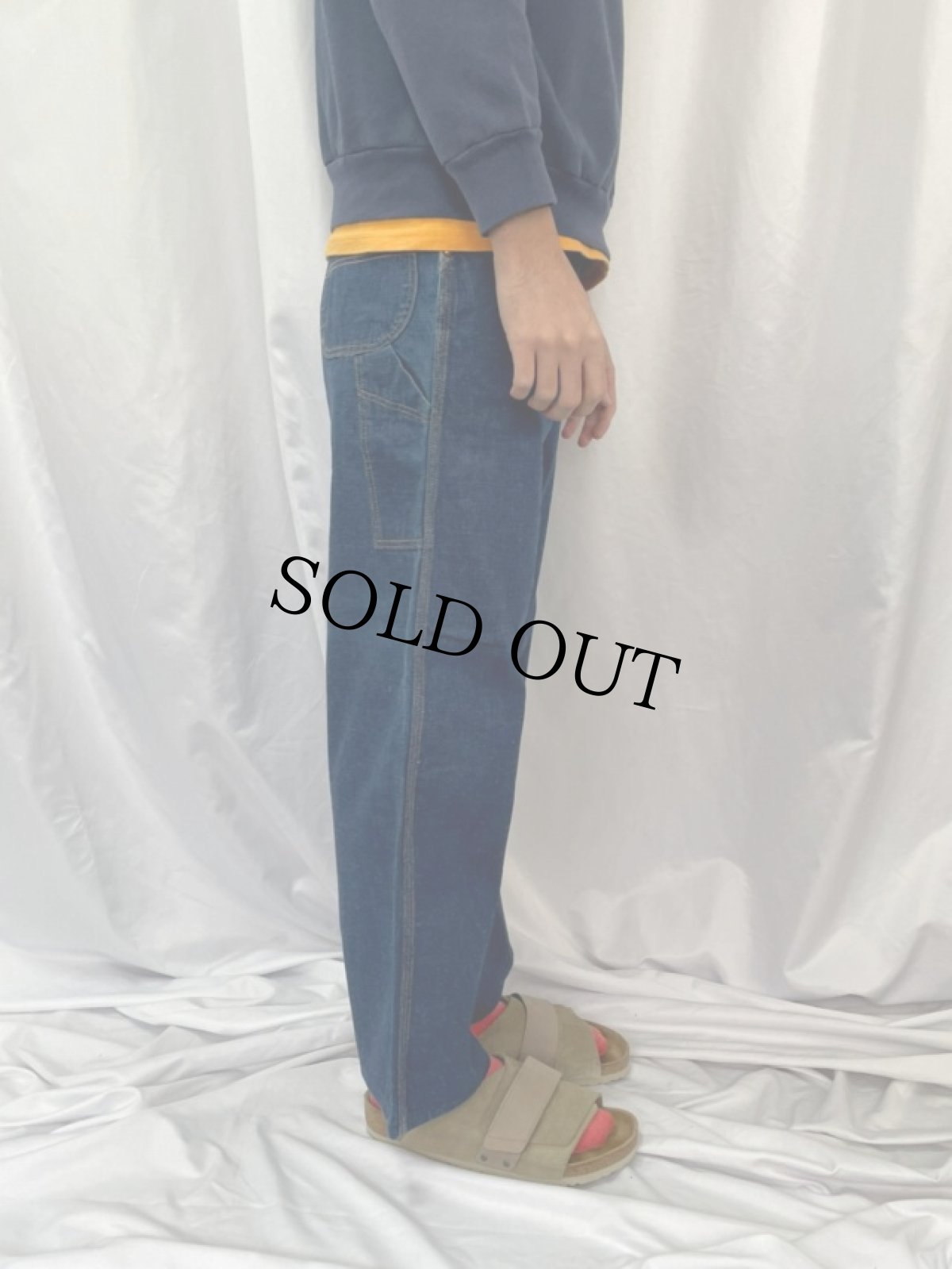 画像3: 50〜60's SEARS デニムペインターパンツ W29 (3)