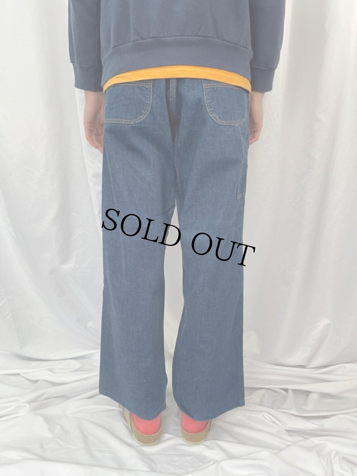 画像4: 50〜60's SEARS デニムペインターパンツ W29 (4)