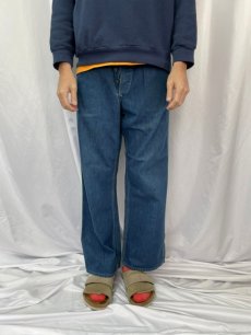 画像2: 50's STOREBRAND ボタンフライ デニムペインターパンツ W29 (2)